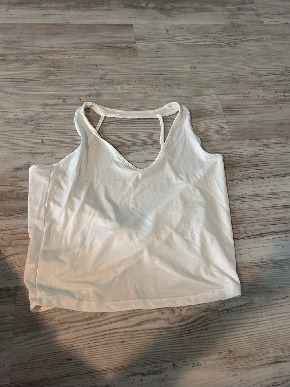 White Racerback Tank Top - Women